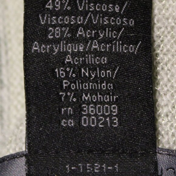 Calvin Klein Jeans M Striped Knit Open Front Cardigan Waterfall Hem - Picture 4 of 10